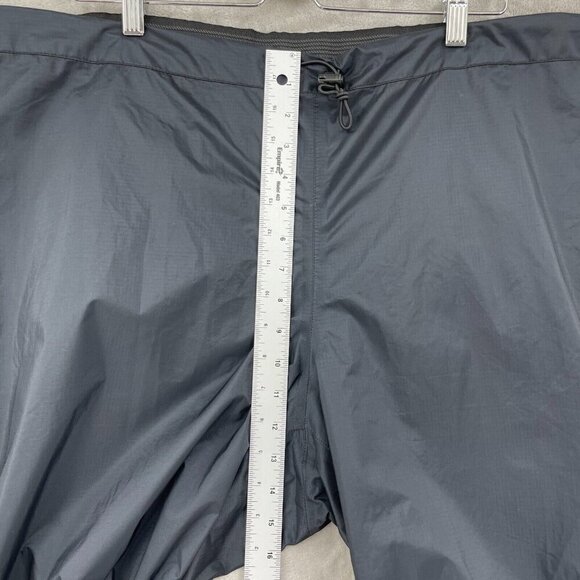 Patagonia Ripstop Nylon Rain Pants Wind Proof Packable Hiking Ankle Zip - Picture 14 of 15